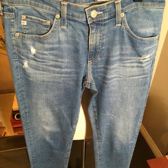 Adriano Goldschmed The Stilt Crop Distressed Jeans - Picture 2 of 9